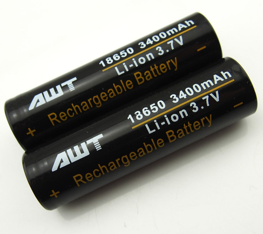 AWT Battery - Black 18650 - 3400mah