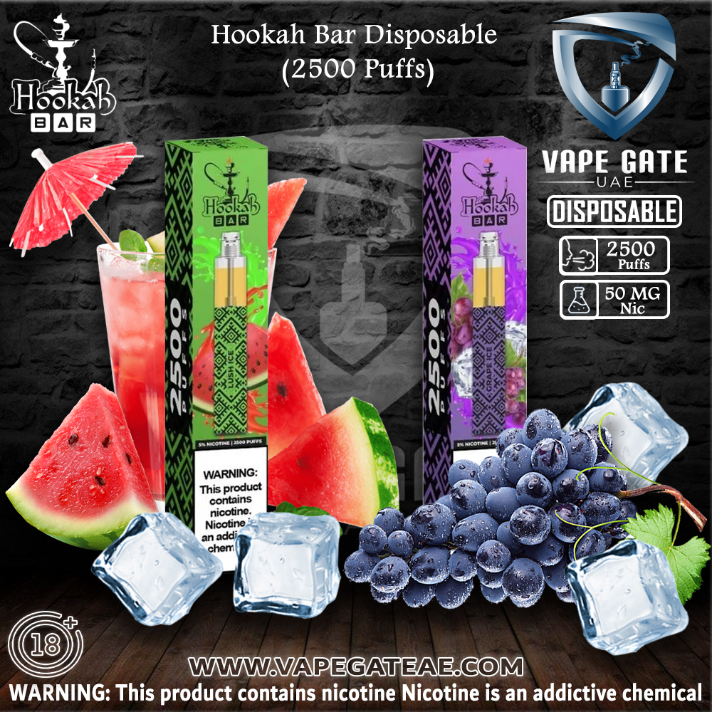 Hookah Bar Disposable Pods (2500 Puffs)