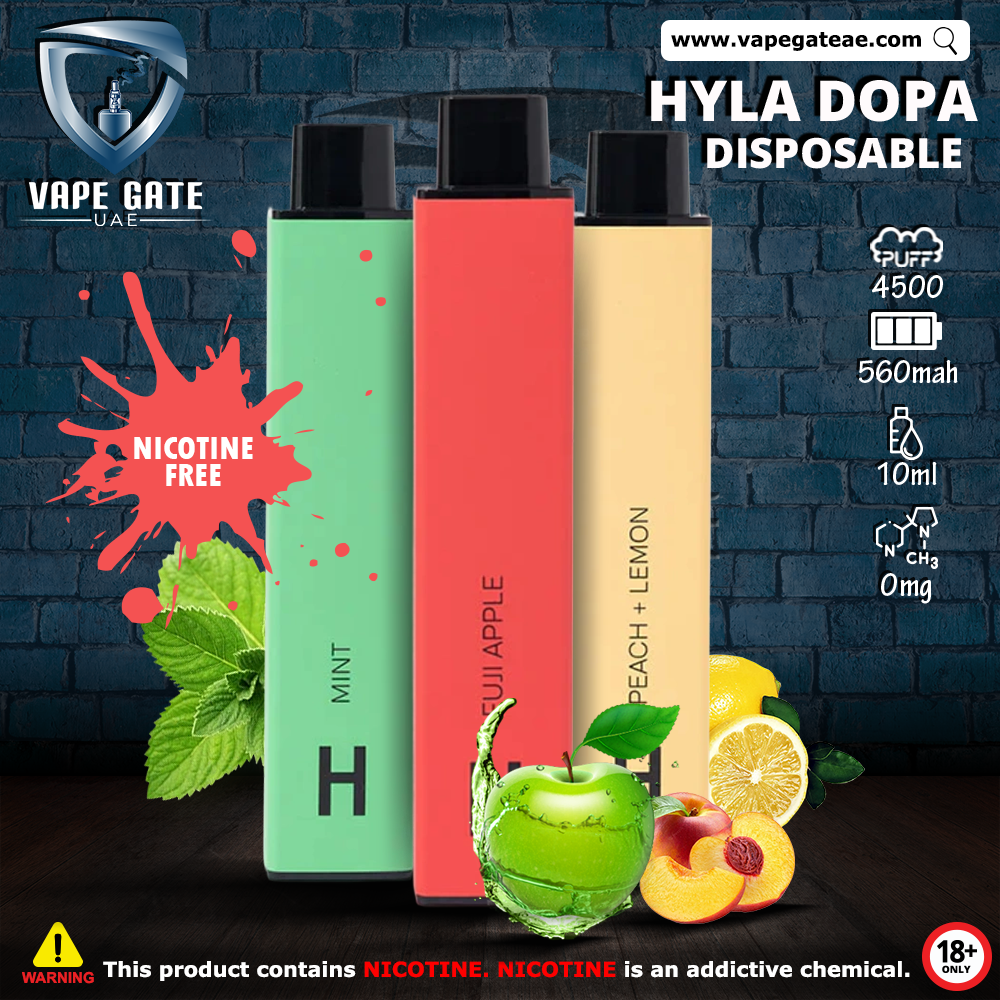 Hyla Dopa Disposable Pod Device (4500 Puffs - 0mg) Zero Nicotine