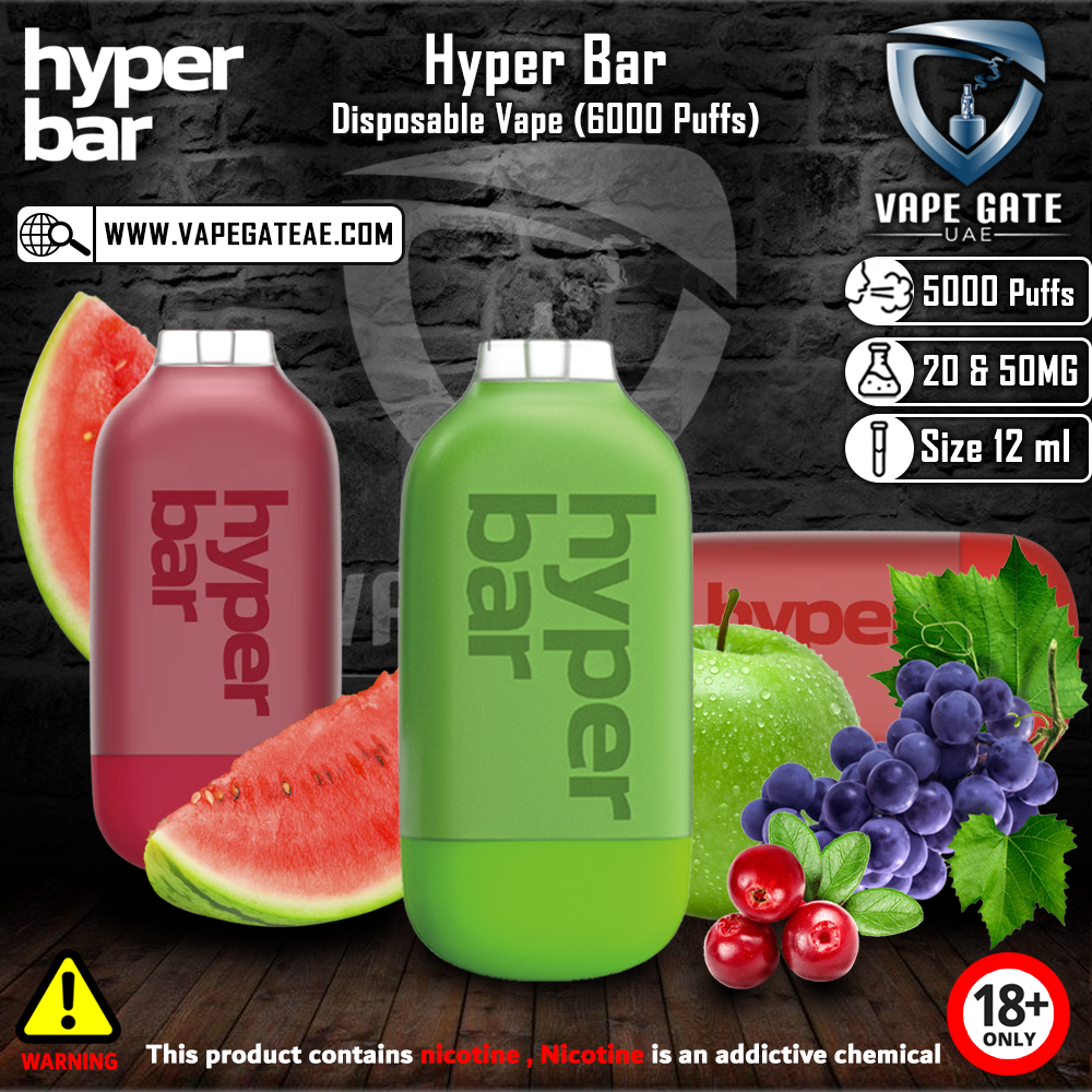 Hyper Bar Disposable Vape (6000 Puffs)