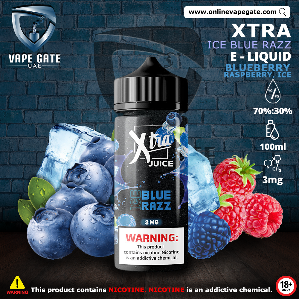 ICE BLUE RAZZ - XTRA ELIQUID 100ML
