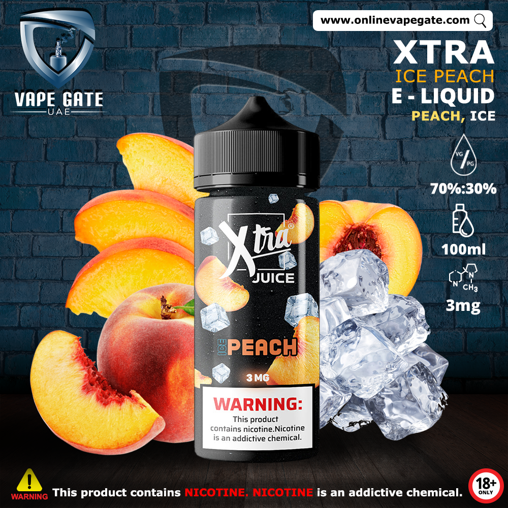 ICE PEACH - XTRA ELIQUID 100ML