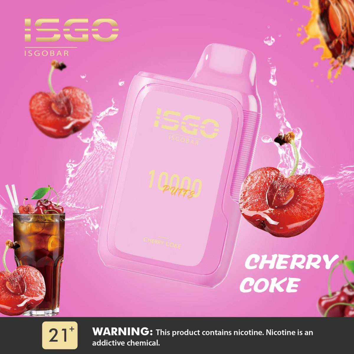 ISGO BAR 10,000 PUFFS DISPOSABLE POD SYSTEM