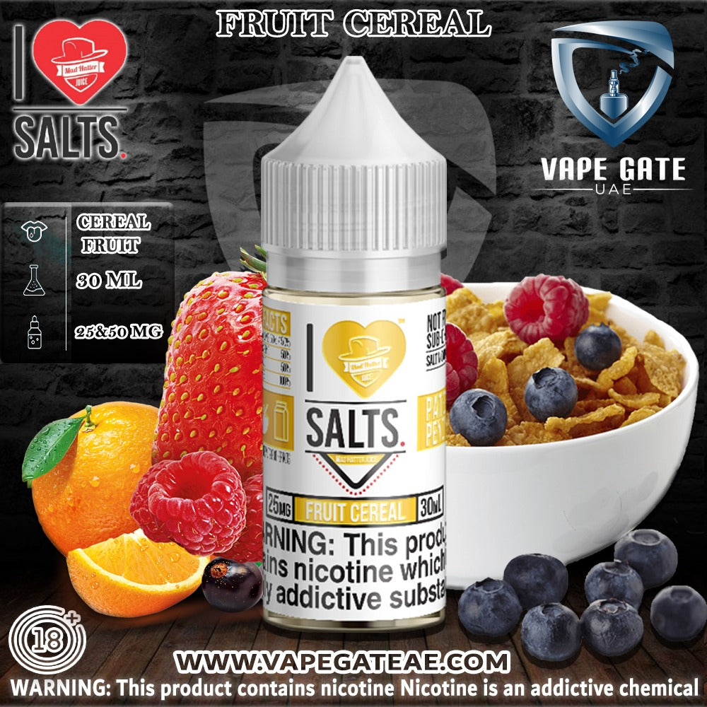 I Love Salts / Mad Hatter Juice- Fruit Cereal 30ml Saltnic
