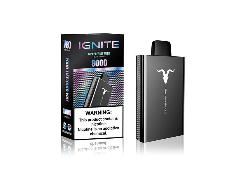 IGNITE - V80 Rechargeable Disposable Vape (8000 Puffs)