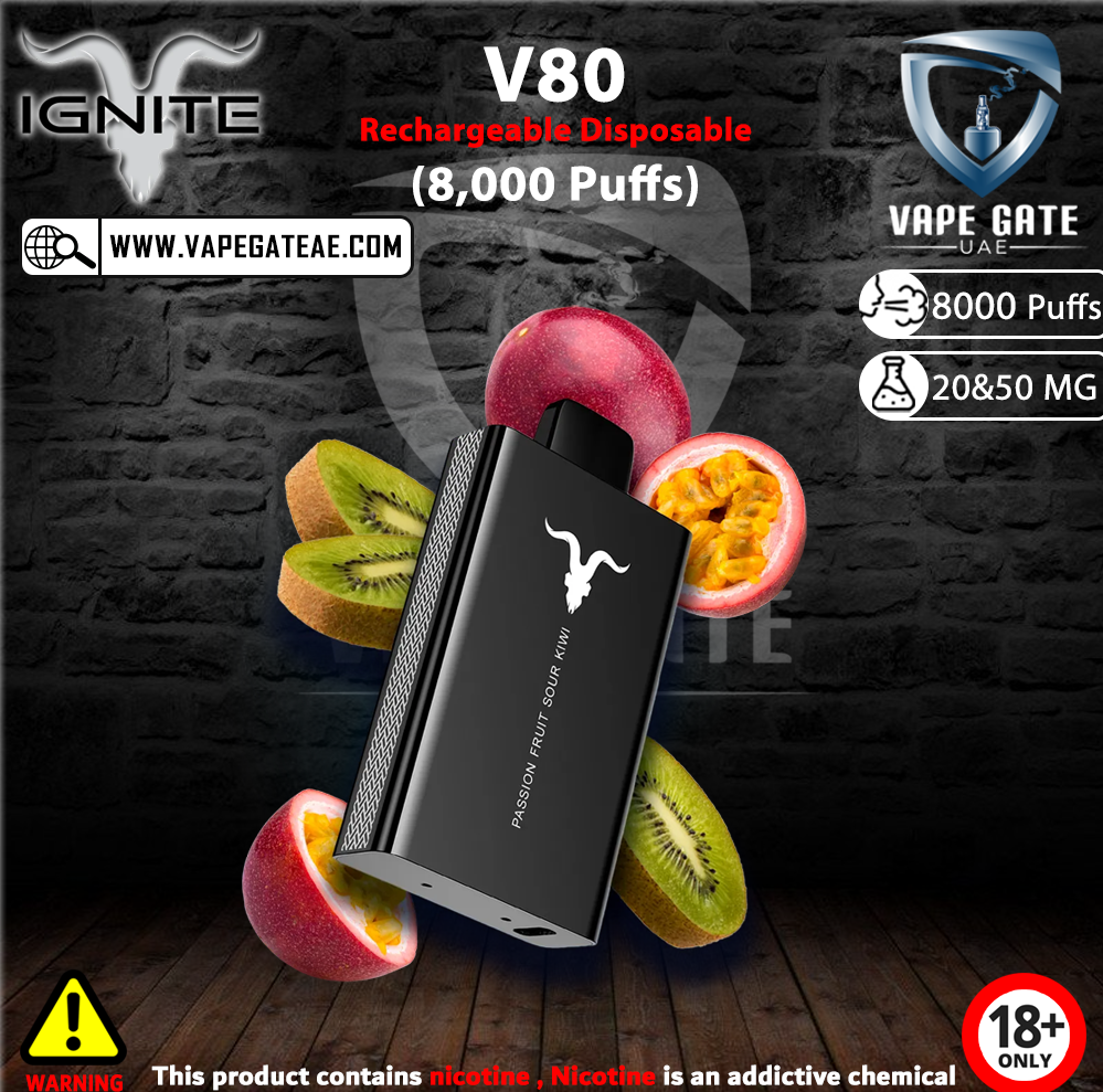 IGNITE - V80 Rechargeable Disposable Vape (8000 Puffs)