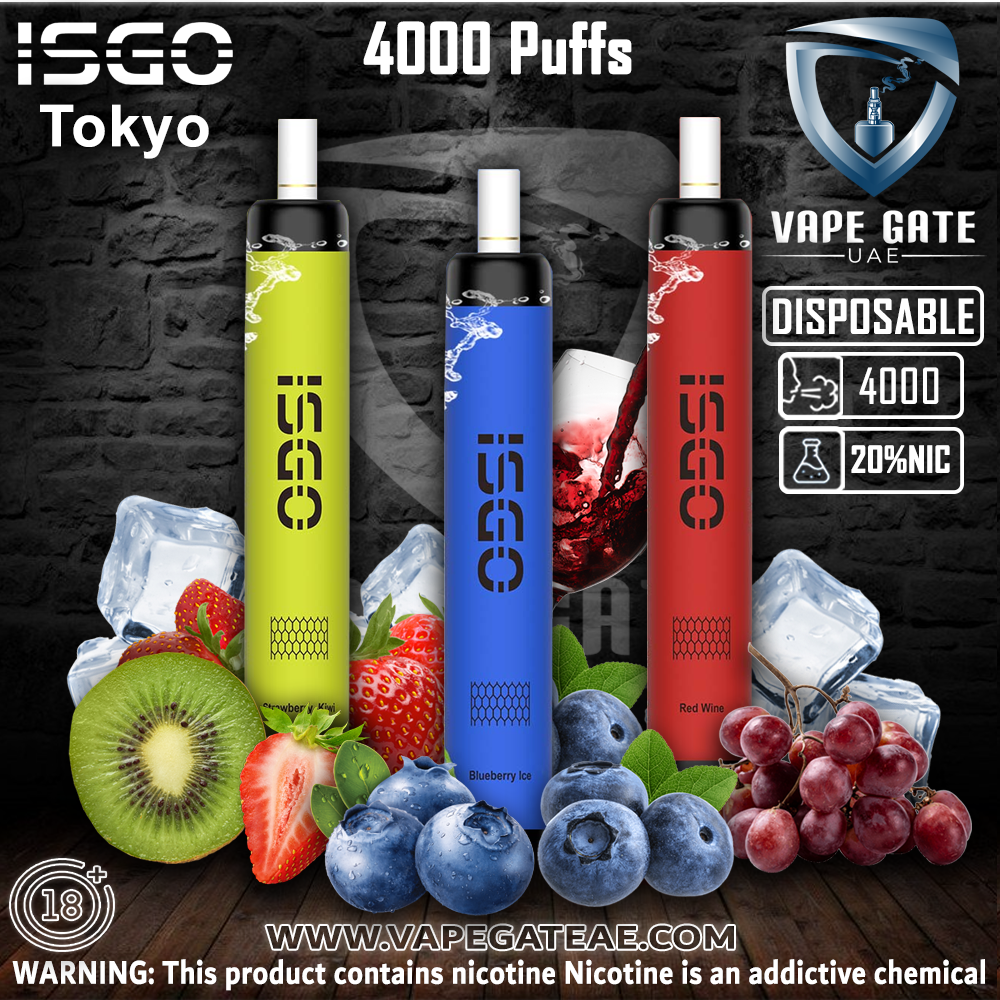 ISGO TOKYO 4000 PUFFS DISPOSABLE POD SYSTEM