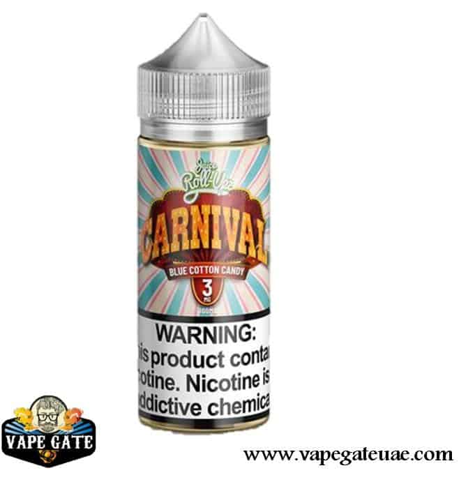 Carnival Cotton Candy 100ml E liquid by Juice Rolls Upz