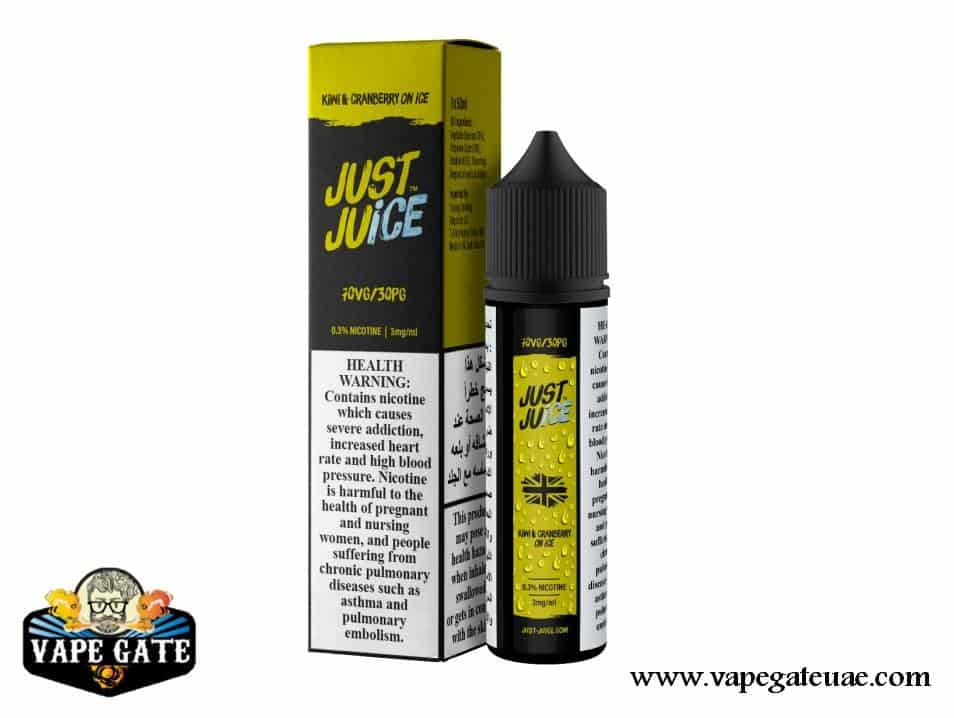 Kiwi and Cranberry on Ice 50ml E liquid by Just Juice