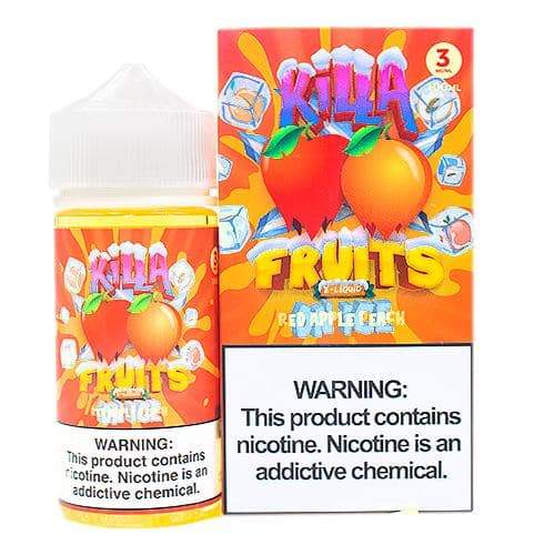 Red Apple Peach Ice 100ml E Liquid by Killa Fruits