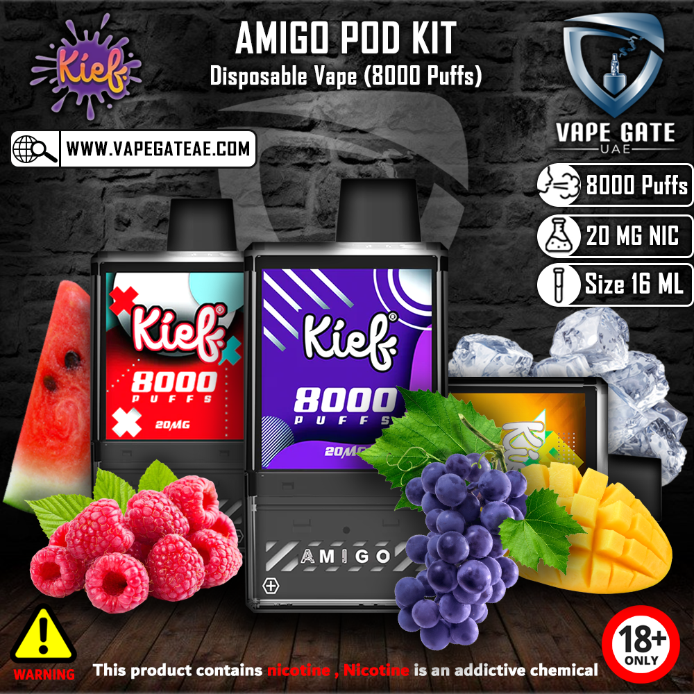 Kief - Amigo Pod Kit Disposable Vape (8000 Puffs)