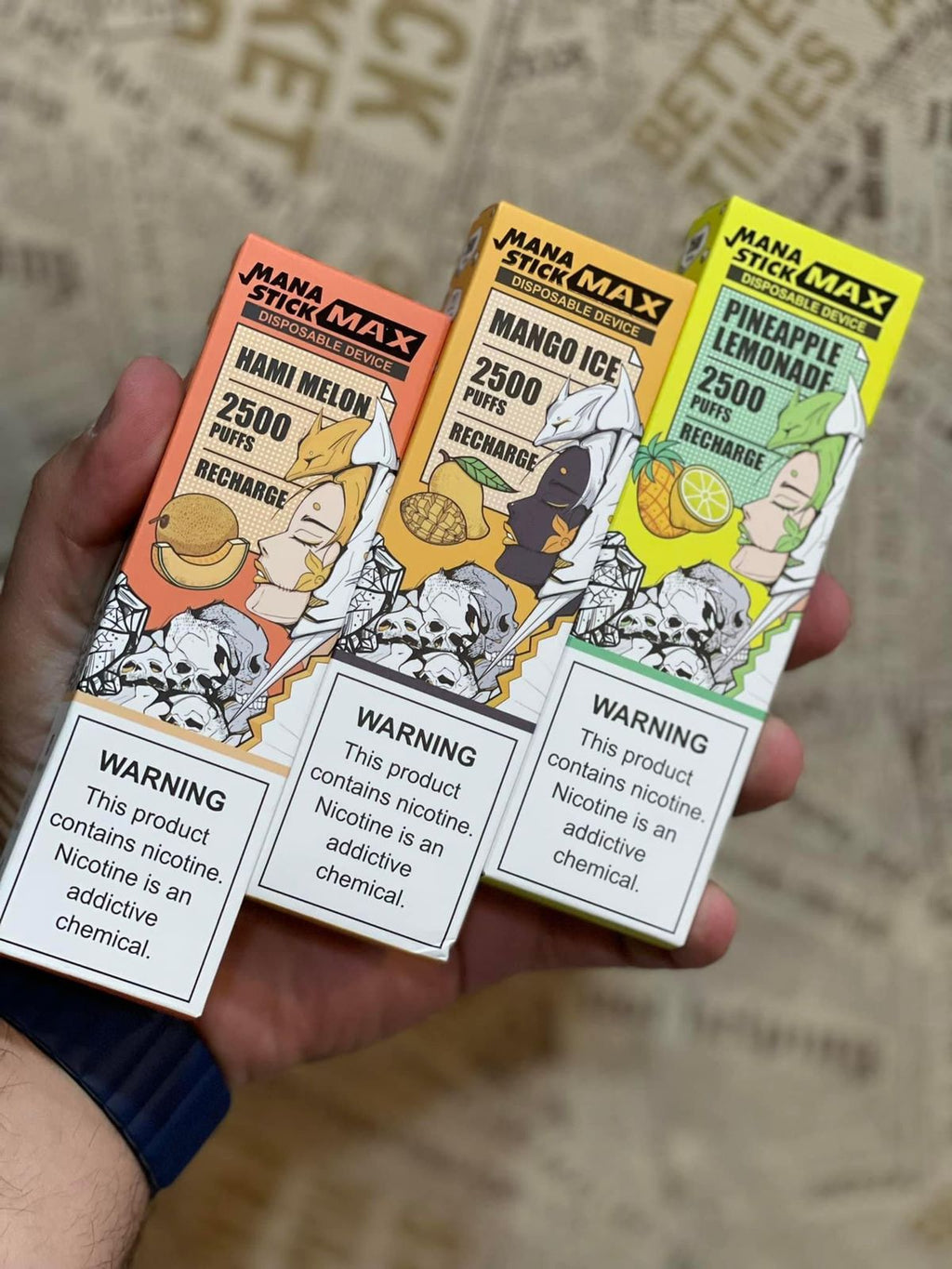 Lost Vape Mana Stick Disposable Device (50mg - 2500 Puffs)