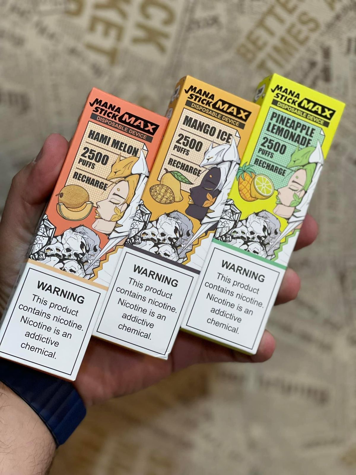 Lost Vape Mana Stick Disposable Device (50mg - 2500 Puffs)