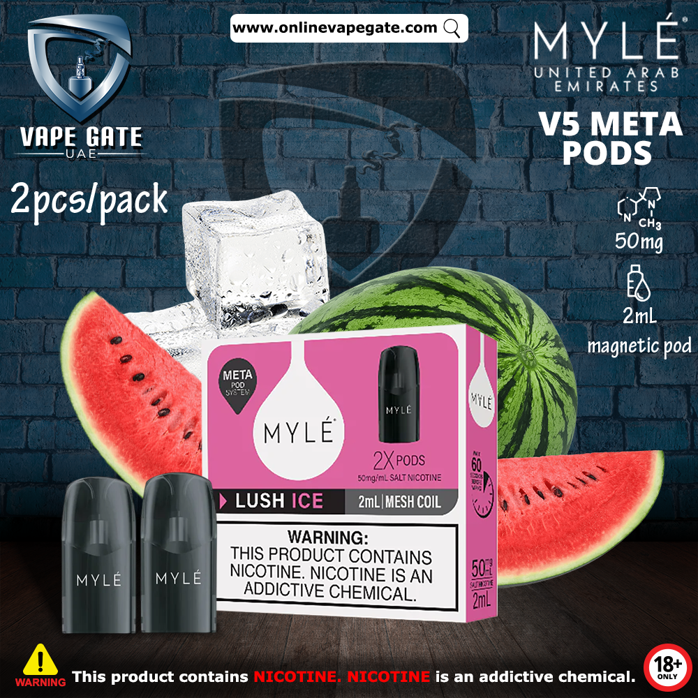 MYLE META V5 Pre-Filled Disposable Vape Pods 2Pcs Pack