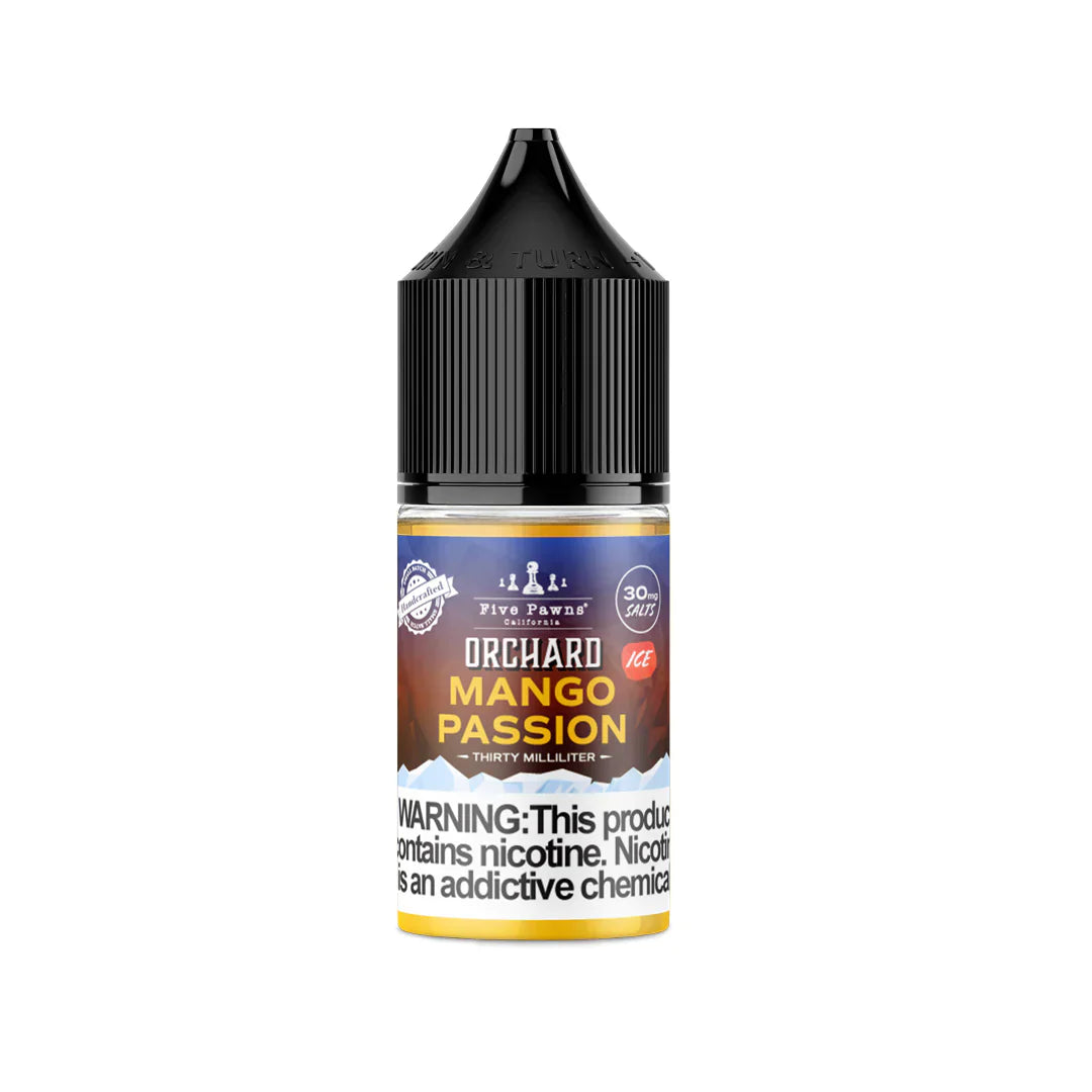 MANGO PASSION ICE - ORCHARD BLEND FRUIT SALTNIC BY FIVE PAWNS
