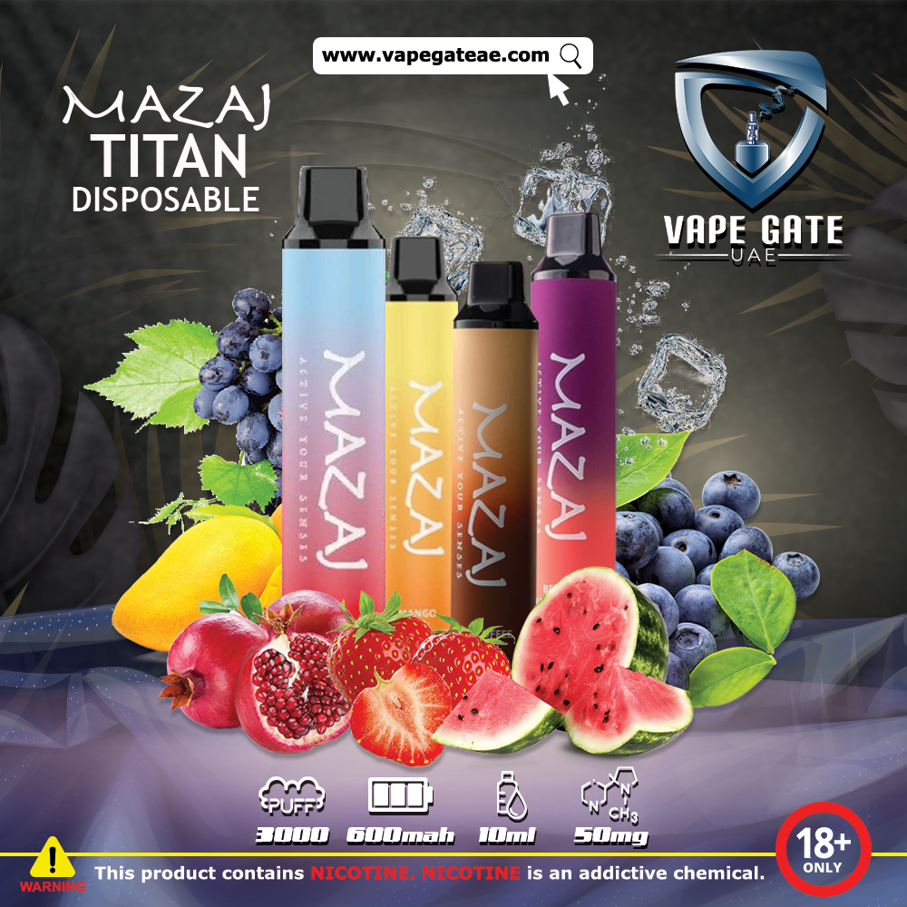 MAZAJ TITAN - 3000 PUFFS DISPOSABLE POD SYSTEM