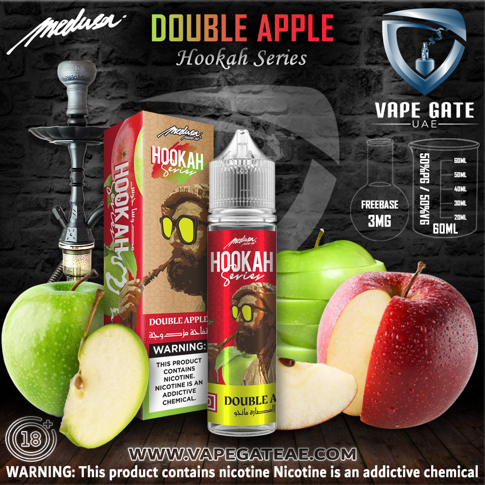 Double Apple Hookah Series - Medusa Juice Co. 60ml