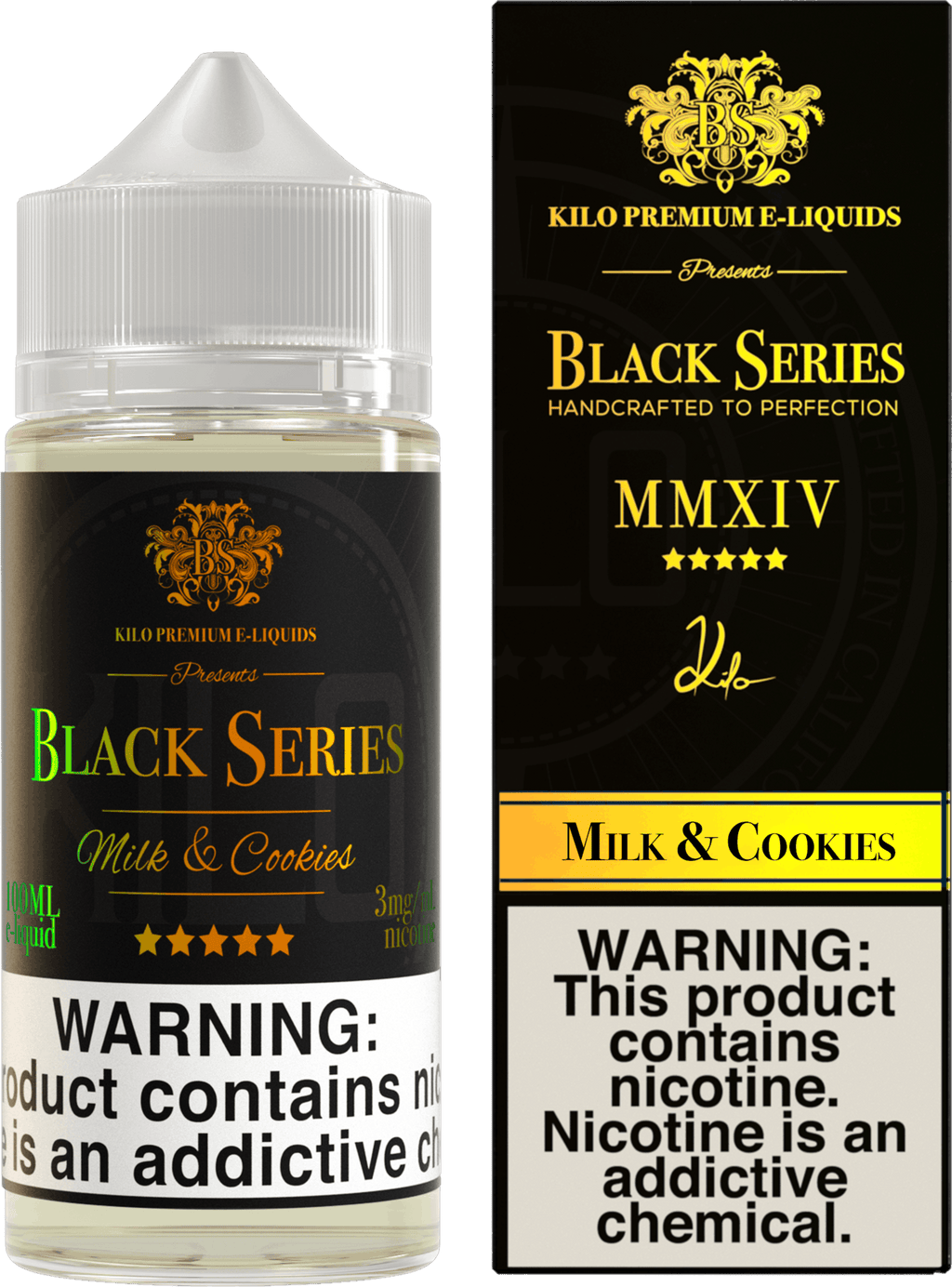 Milk and Cookies Black Series E Liquid by Kilo