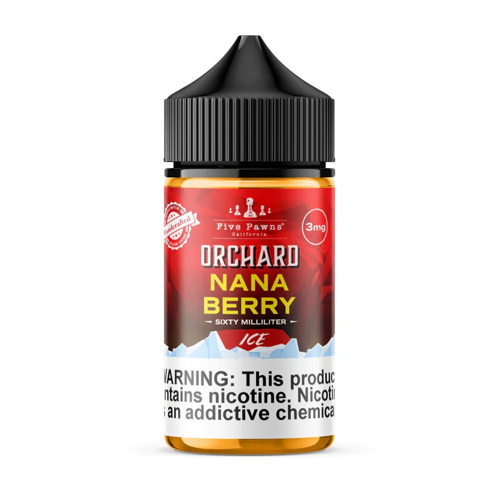 NANA BERRY ICE- ORCHARD BLEND FRUIT 60ML ELIQUID BY FIVE PAWNS