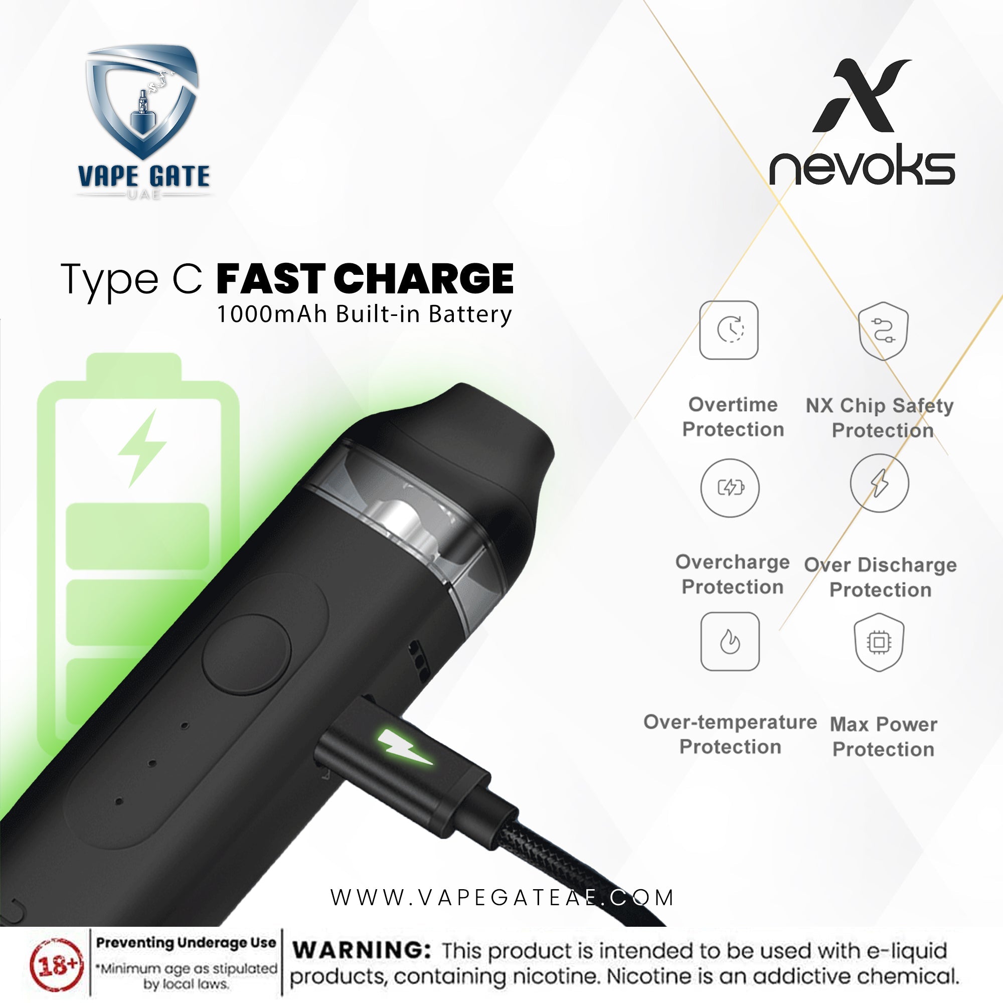 NEVOKS FEELIN POD KIT 1000MAH