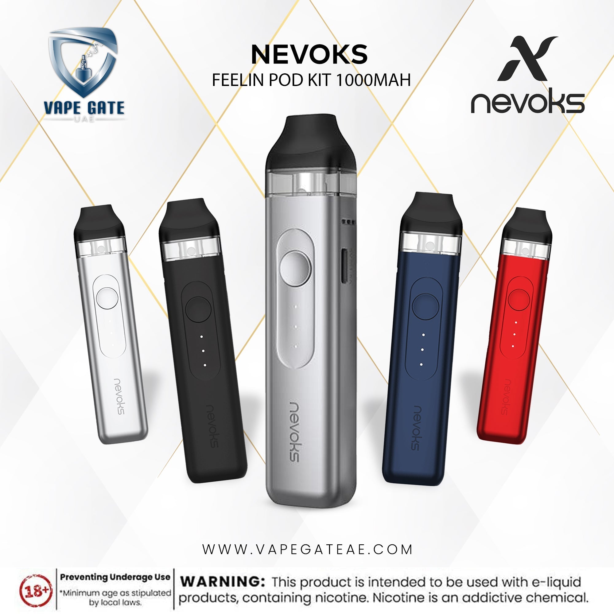 NEVOKS FEELIN POD KIT 1000MAH