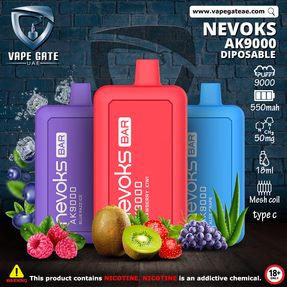 Nevoks Bar Disposable Vape AK9000 Puffs
