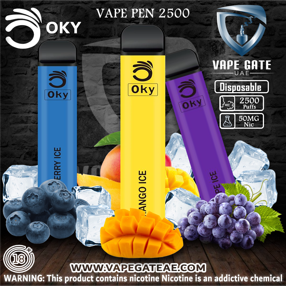 OKY DISPOSABLE VAPE PEN 2500 PUFFS 1200MAH