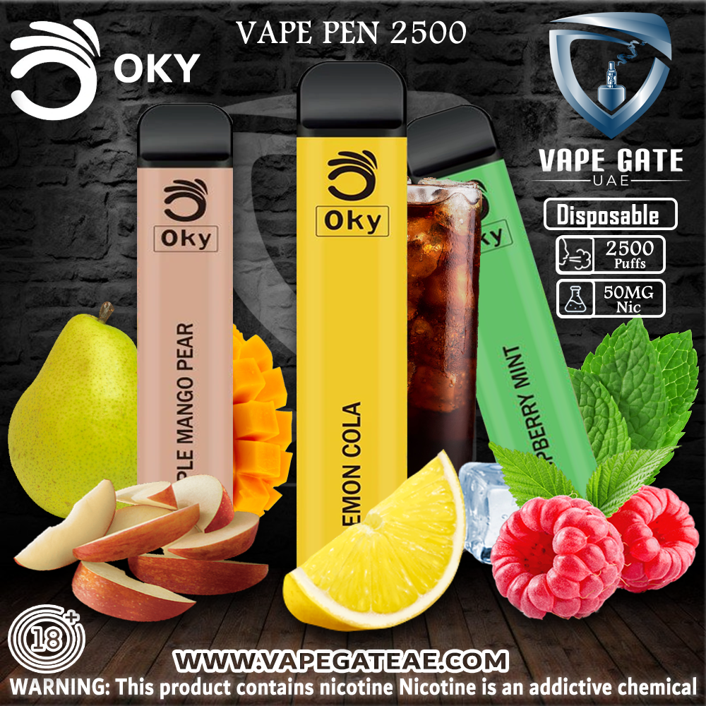 OKY DISPOSABLE VAPE PEN 2500 PUFFS 1200MAH