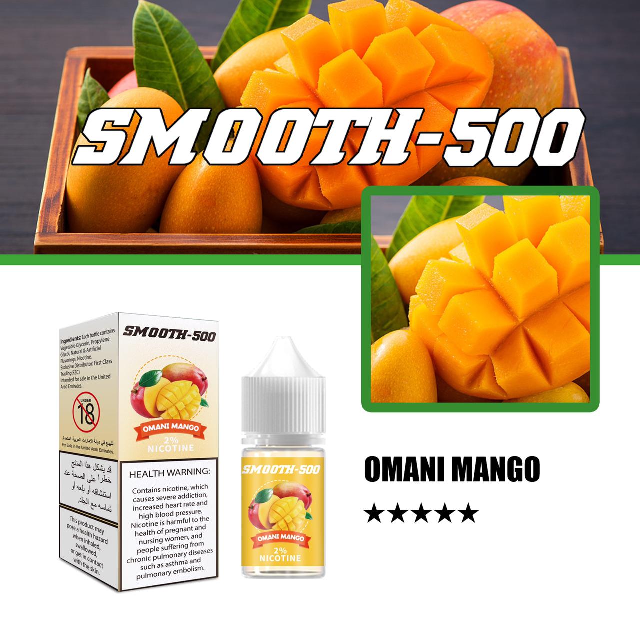 Smooth 500 Salt - Omani Mango 30ml
