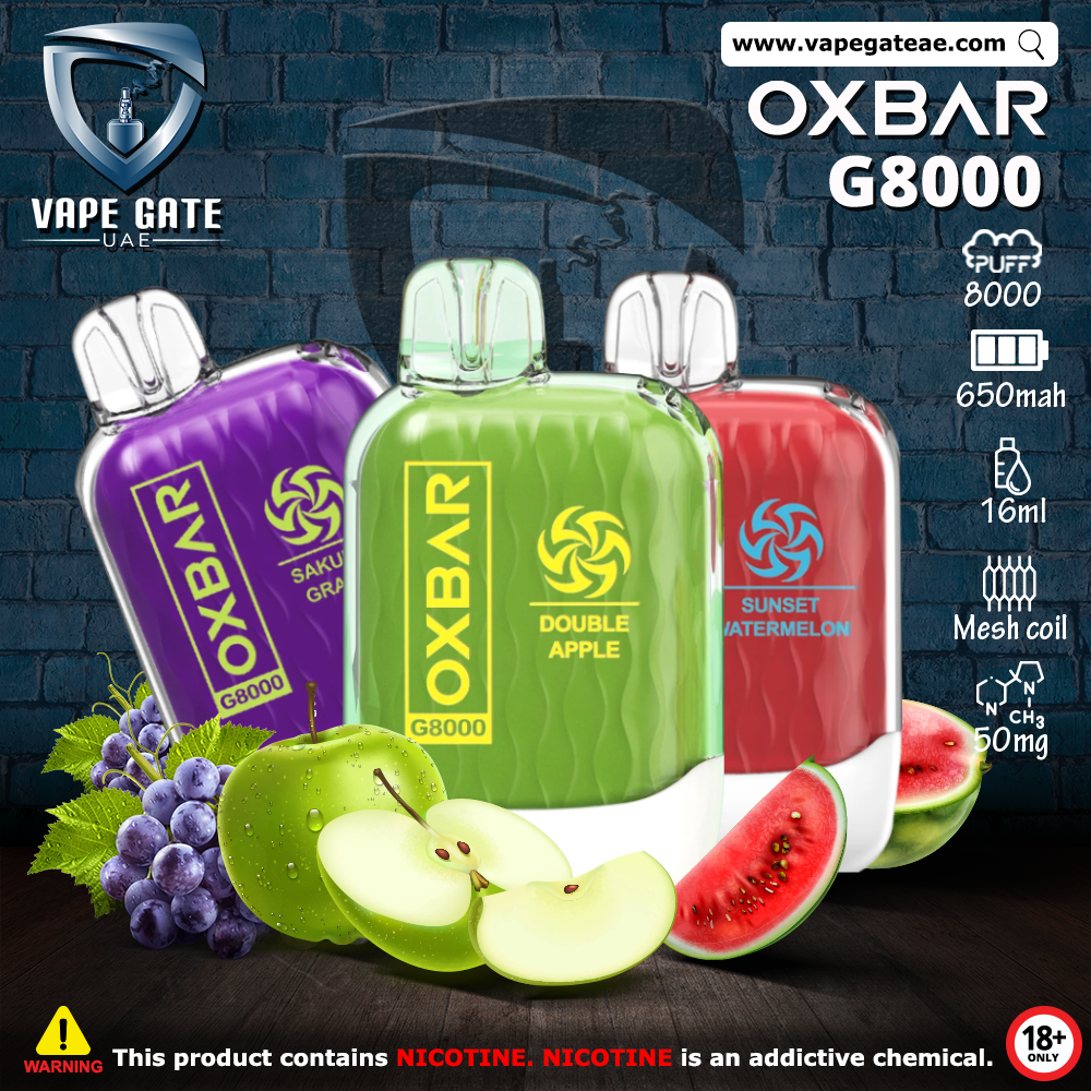 OXVA OXBAR G8000 DISPOSABLE VAPE (8000 PUFFS)