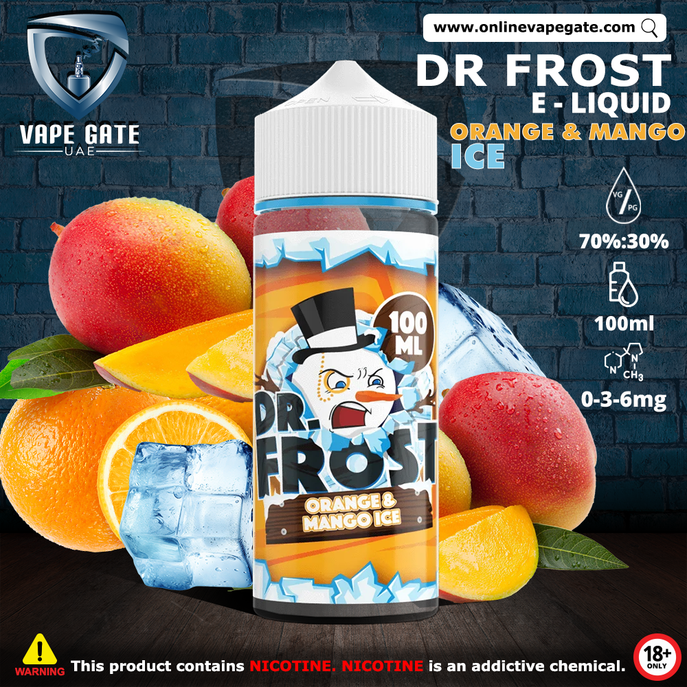 Orange and Mango Ice 60ml Eliquid by Dr. Frost