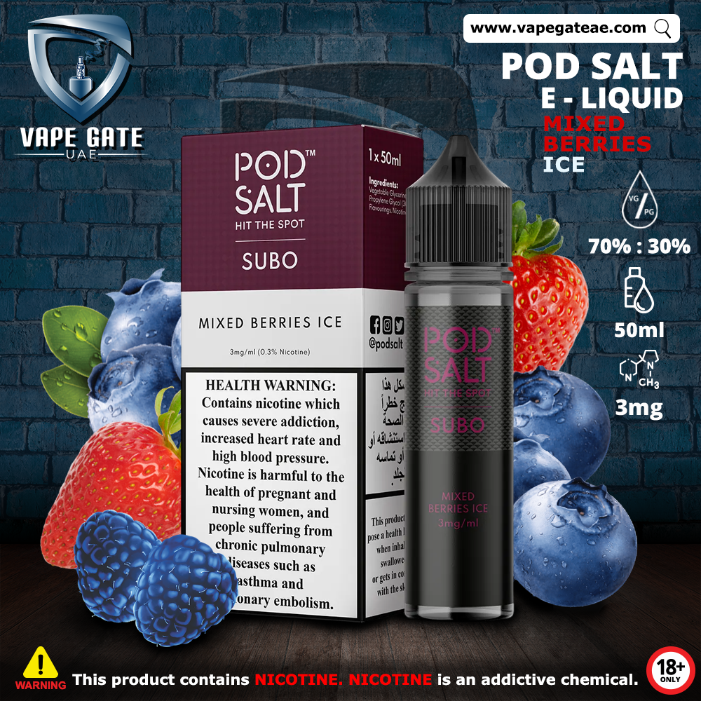 Pod Salt - Mixed Berries Ice Eliquid