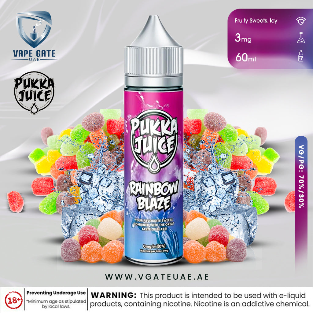 RAINBOW BLAZE - BY PUKKA JUICE  60ml E JUICE