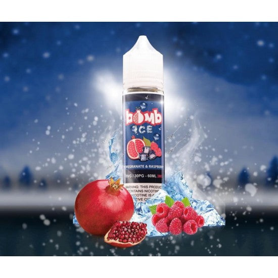 Pomegranate & Raspberry Ice 60ml Eliquid by Bomb