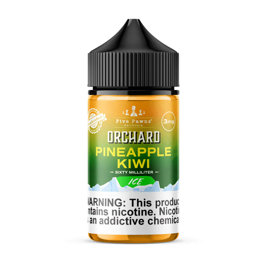 PINEAPPLE KIWI ICE - ORCHARD BLEND FRUIT 60ML ELIQUID BY FIVE PAWNS