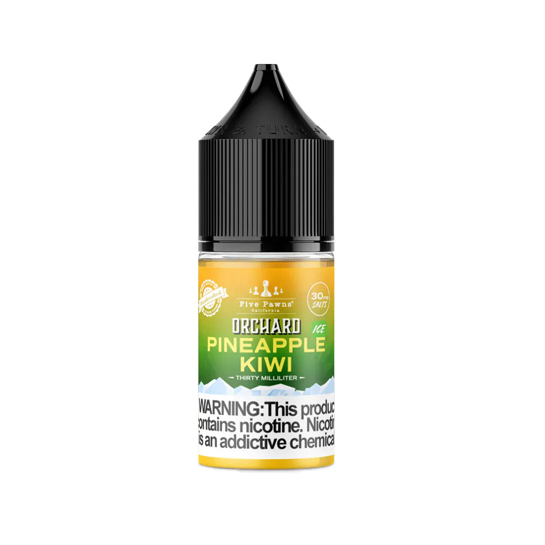 PINEAPPLE KIWI ICE - ORCHARD BLEND FRUIT SALTNIC BY FIVE PAWNS