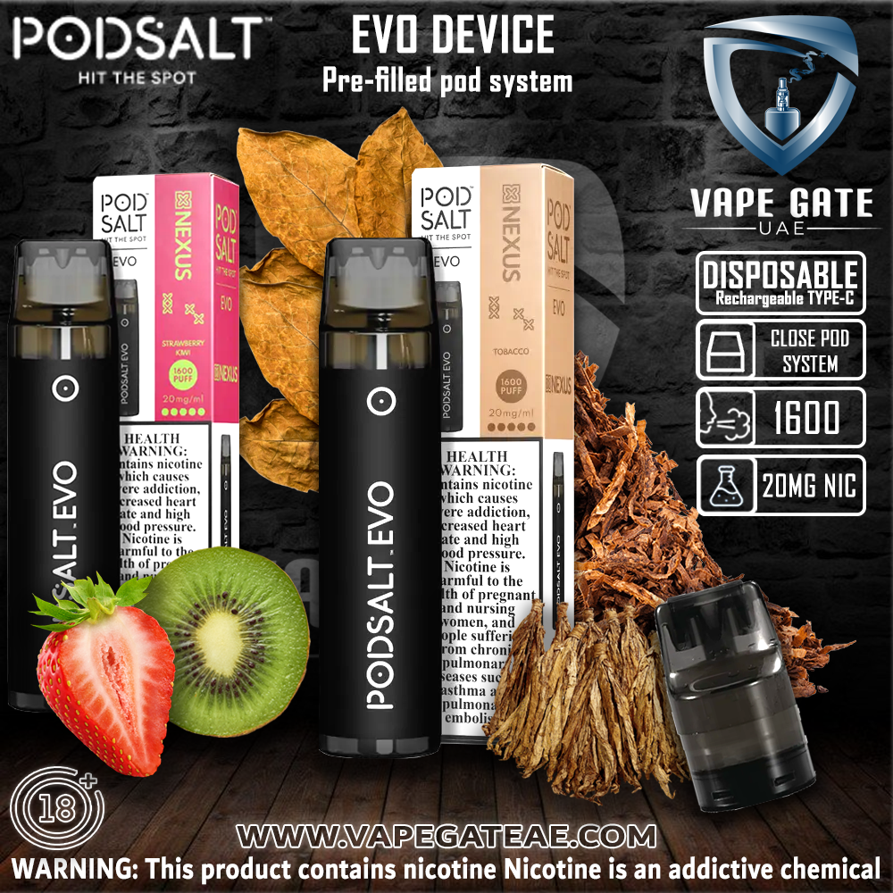 POD SALT EVO DEVICE 20MG 1600 PUFFS