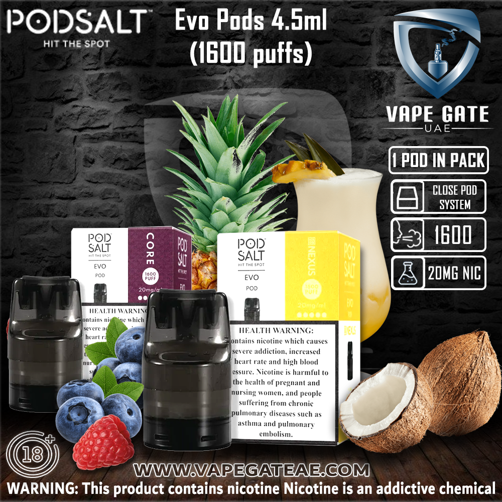 Pod Salt Evo Pods 4.5ml (1600 puffs)