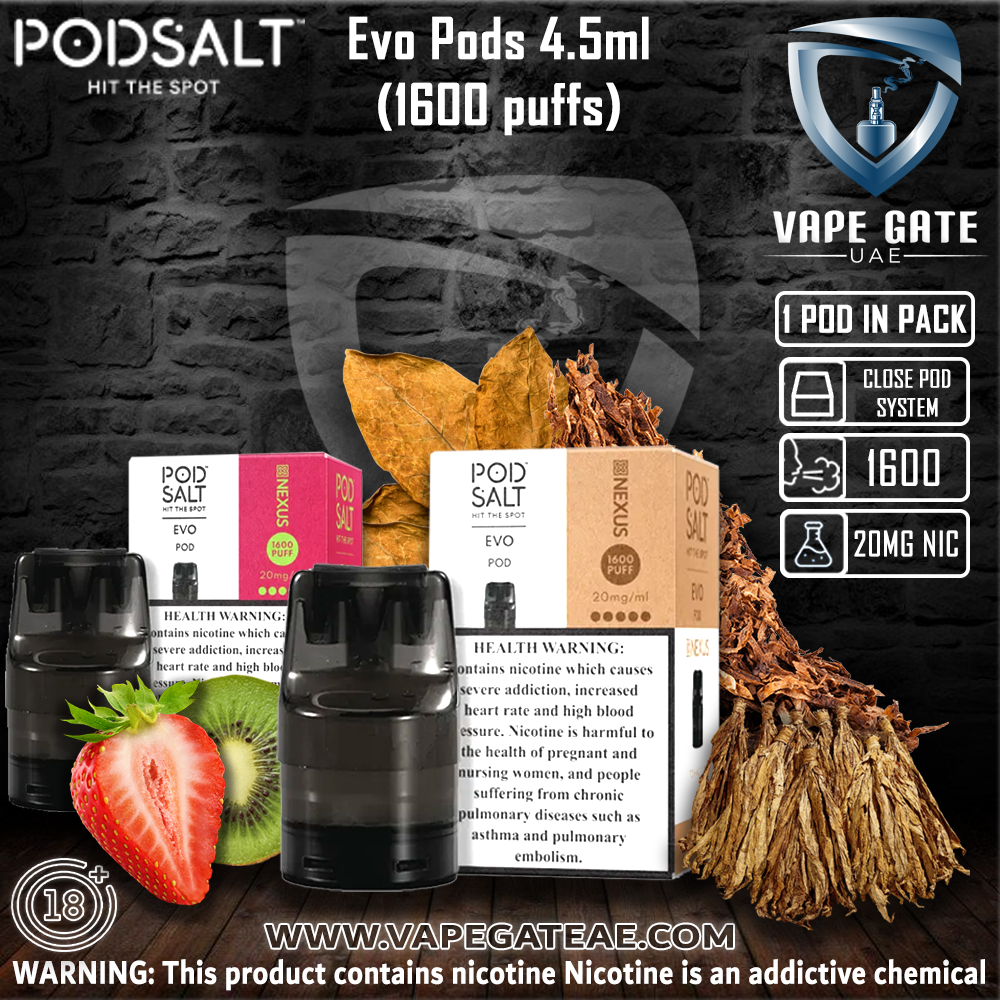 Pod Salt Evo Pods 4.5ml (1600 puffs)