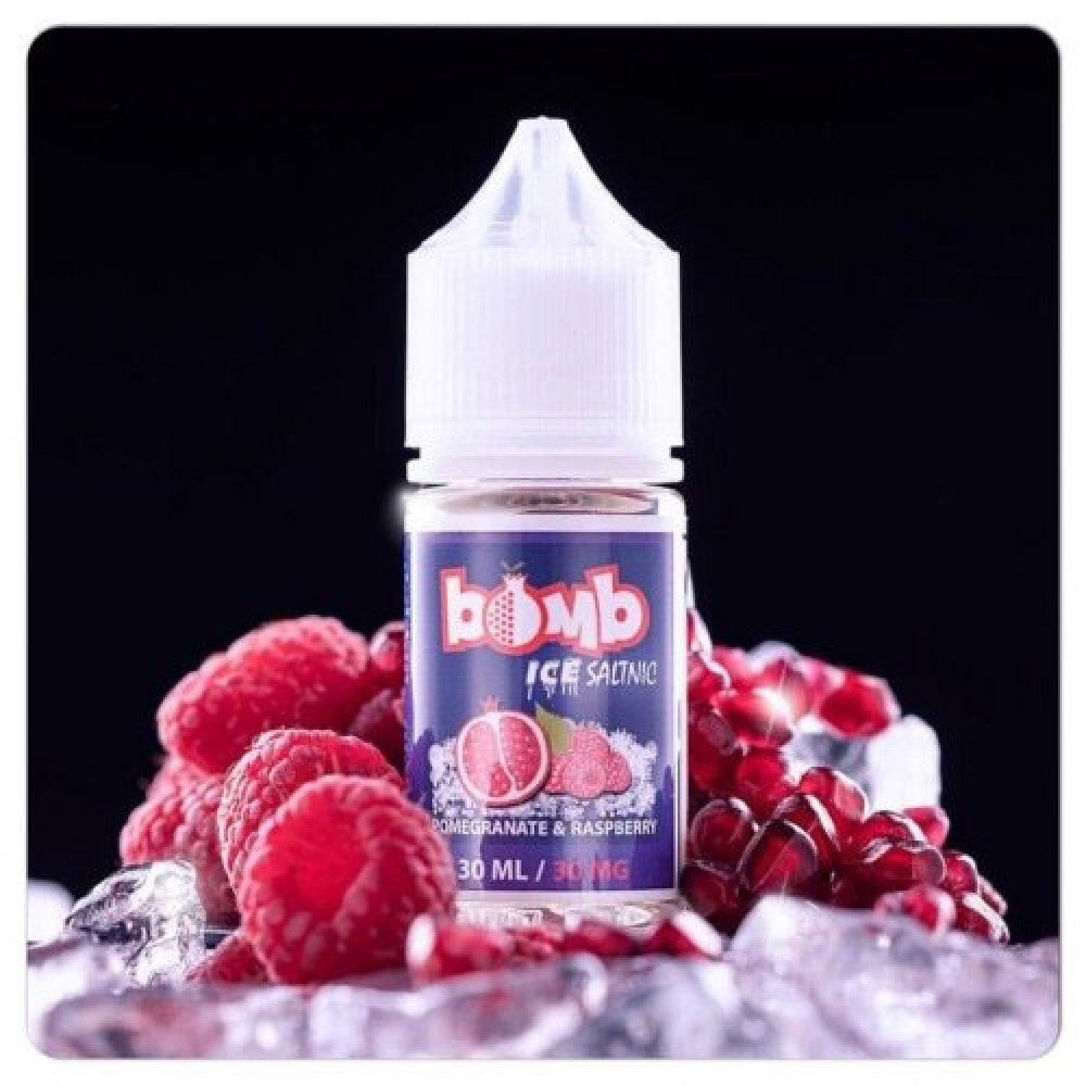 Pomegranate & Raspberry Ice 30ml Saltnic by Bomb
