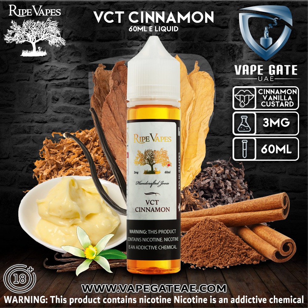 VCT Cinnamon - 60ml E liquid by Ripe Vape