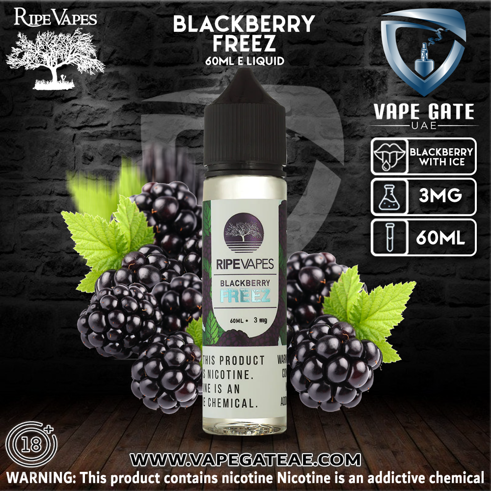 Blackberry Freez 60ml E liquid by Ripe Vape