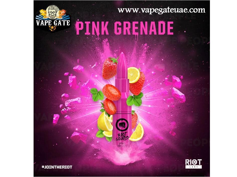 Pink Grenade 60ml E liquid by Riot Squad