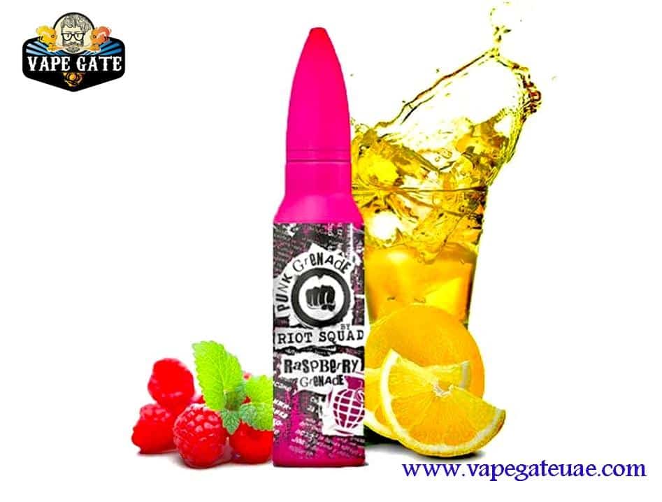 Raspberry Grenade 60ml E liquid by Riot Squad