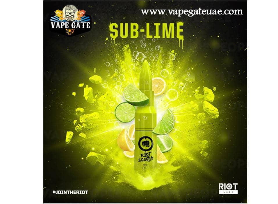 Sub Lime 60ml E liquid by Riot Squad