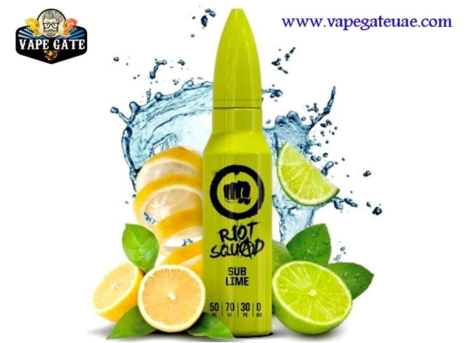 Sub Lime 60ml E liquid by Riot Squad