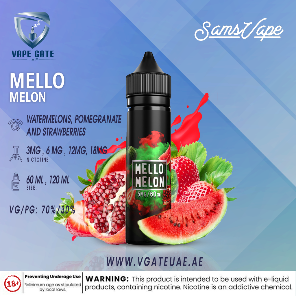Sam Vapes Mello Melon 60ml E Liquid