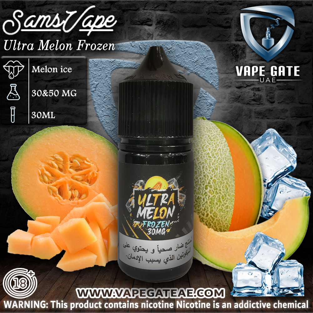 Sam Vapes Ultra Melon Frozen 30ml Saltnic