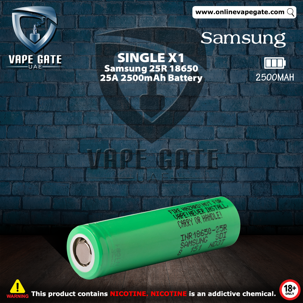 Samsung 25R 18650 20A 2500mAh Battery
