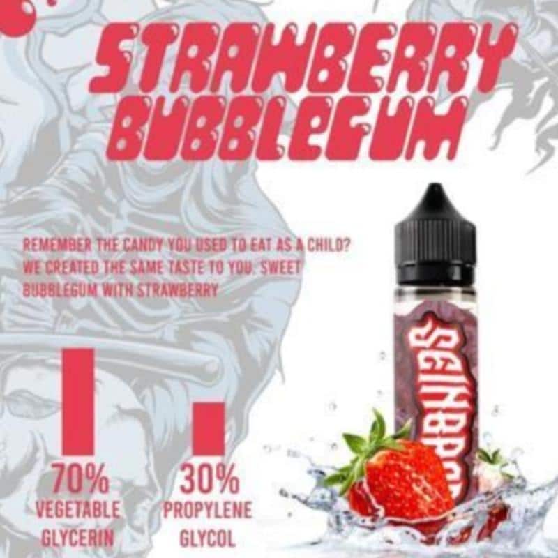 Strawberry Bubblegum 60ml E Liquid 0mg Nicotine by Seinbros